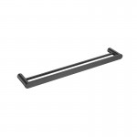 SS Round Gun Metal Grey 805 Double Towel Rail